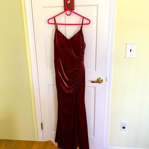 Terracotta / burnt orange formal dress